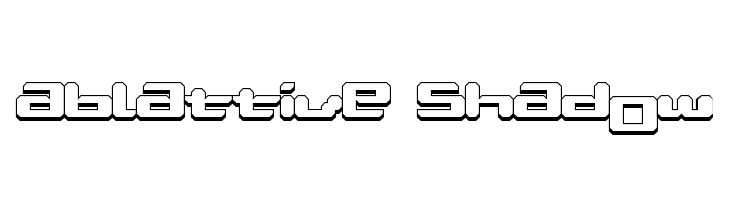Ablattive Shadow Font
