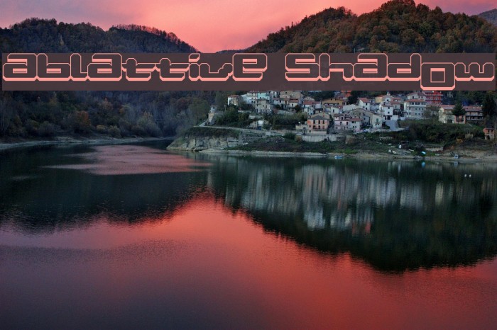 Ablattive Shadow Font examples