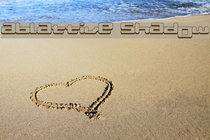 Ablattive Shadow Font examples