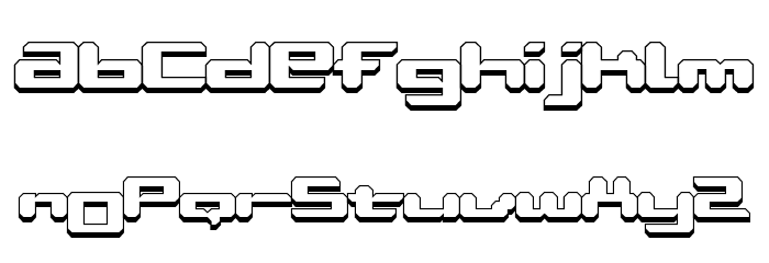 Ablattive Shadow Font LOWERCASE