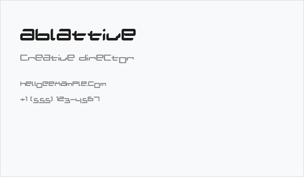 Ablattive Business Card