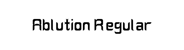 Ablution Regular  Frei Schriftart Herunterladen