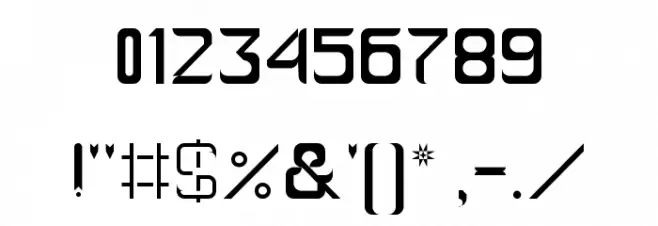 Ablution Regular Font OTHER CHARS