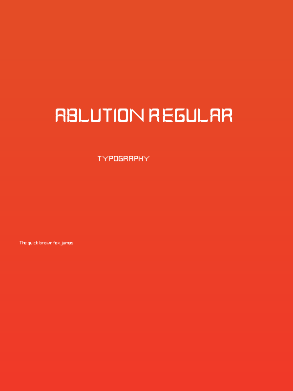 Ablution Regular Poster