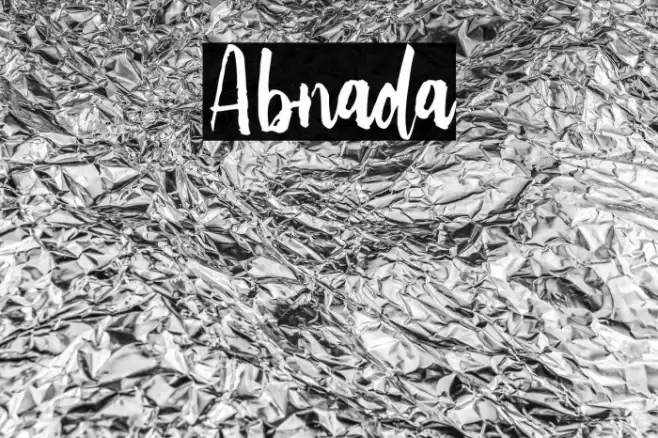 Abnada Font examples