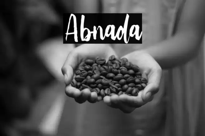 Abnada Font examples