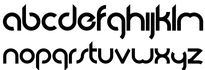 Abode Regular Font LOWERCASE