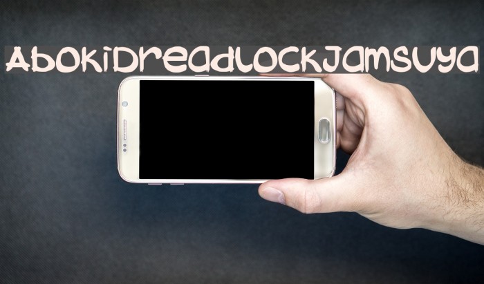 AbokiDreadlockJamSuya फ़ॉन्ट examples
