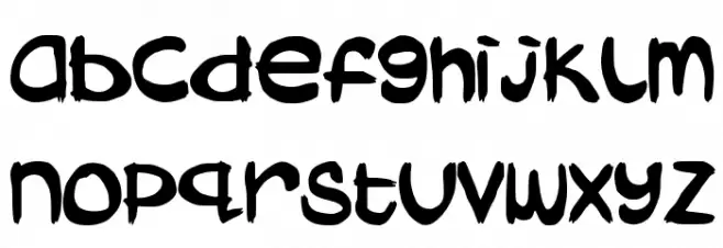 AbokiDreadlockJamSuya Schriftart Kleinbuchstaben
