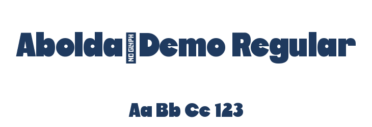 Abolda-Demo Regular Font Preview