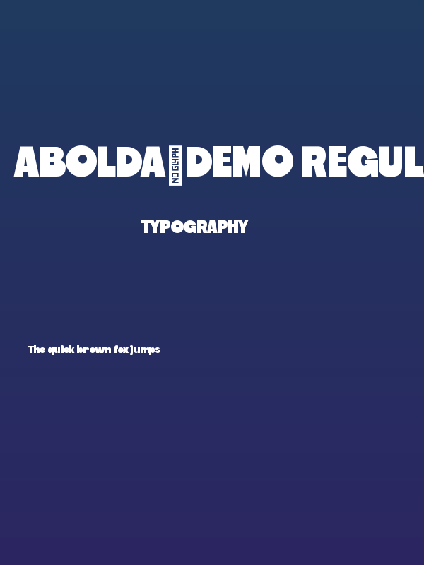 Abolda-Demo Regular Poster