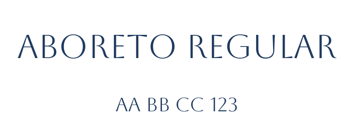 Aboreto Regular Font Preview
