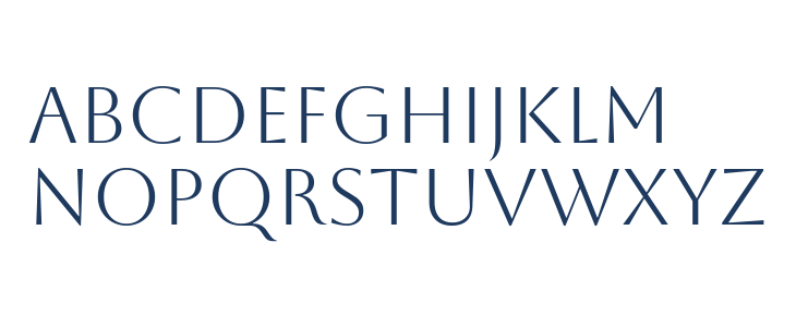 Aboreto Regular Uppercase