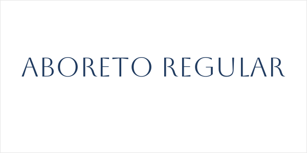Aboreto Regular Logo