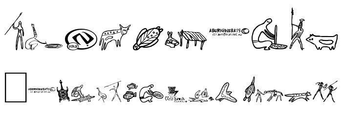Aboriginebats 2 Font OTHER CHARS