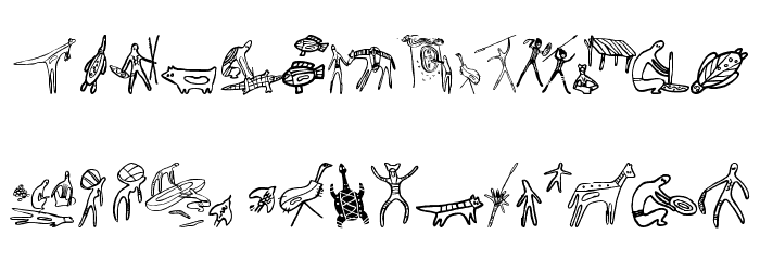 Aboriginebats One Font LOWERCASE