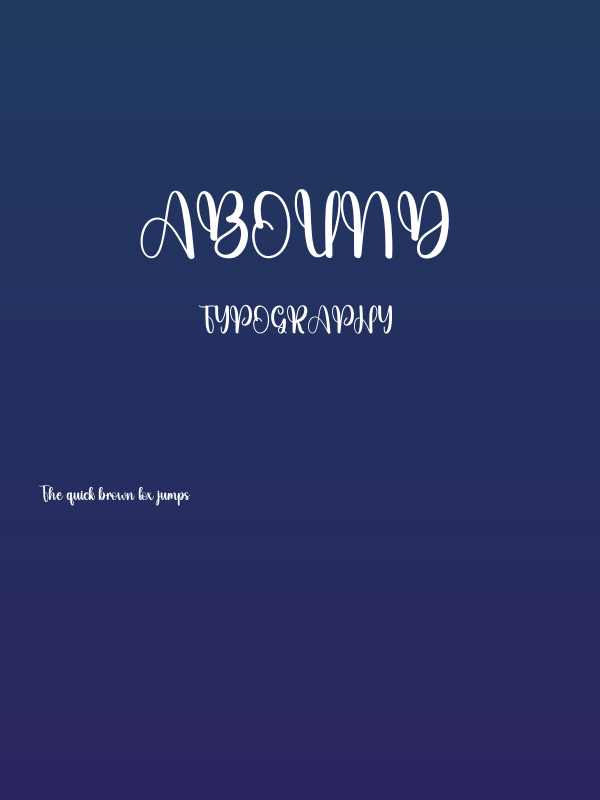 Abound Poster