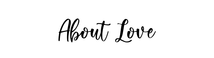 About Love  Free Fonts Download
