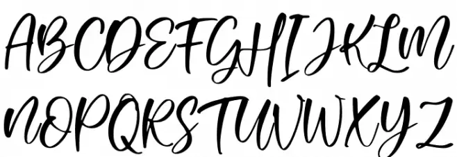 About Love Schriftart Groß