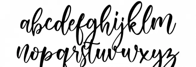 About Love Font LOWERCASE