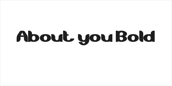 About you Bold Logo