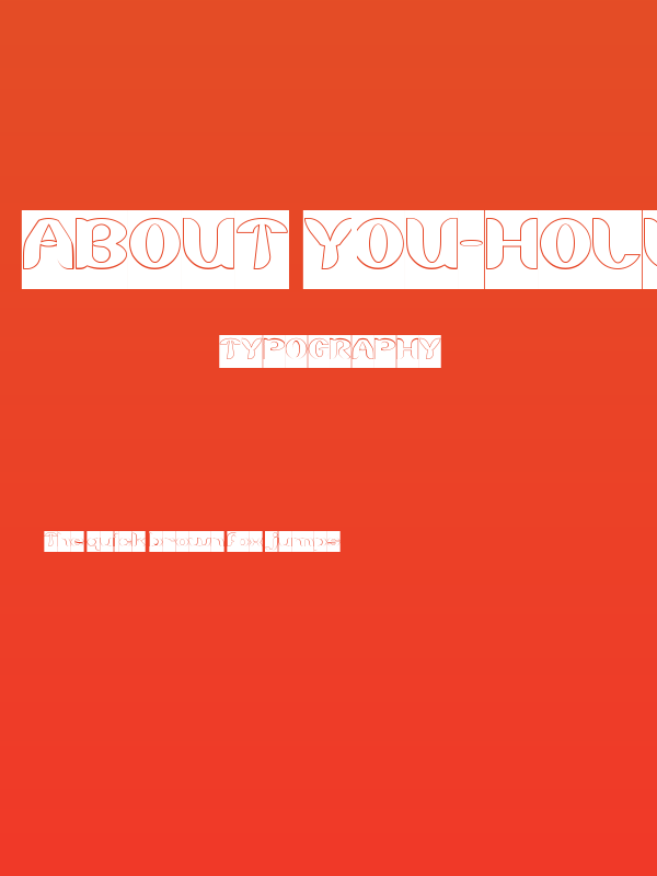 About you-Hollow-Inverse Poster