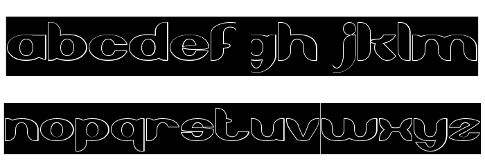 About you-Hollow-Inverse Font LOWERCASE