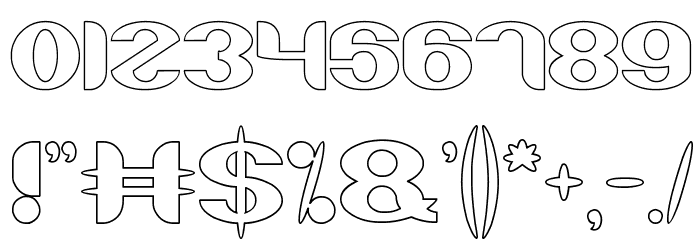About you-Hollow Font OTHER CHARS