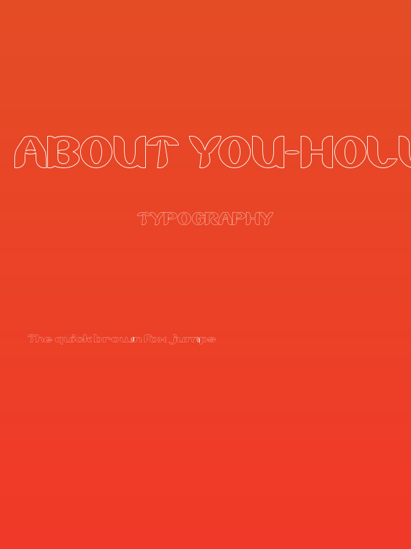 About you-Hollow Poster