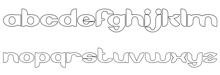 About you-Hollow Font LOWERCASE