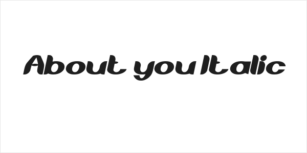 About you Italic Logo