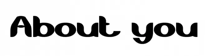 About you  font caratteri gratis