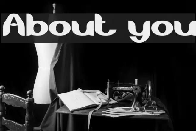About you Font examples