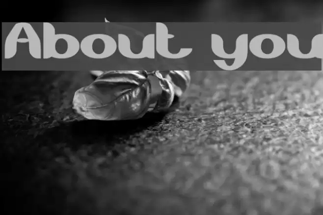 About you Font examples