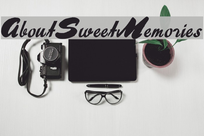 AboutSweetMemories Font examples