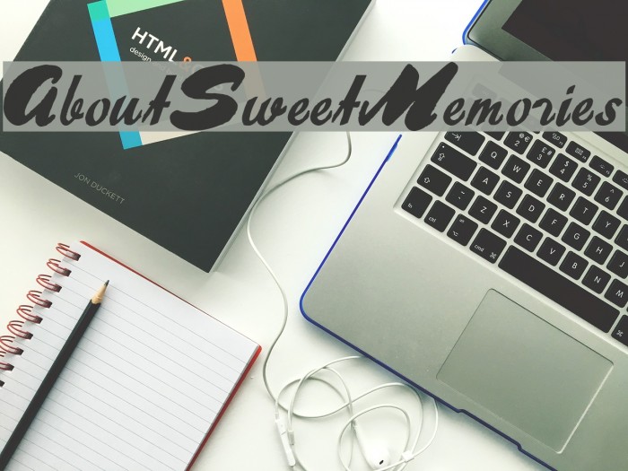 AboutSweetMemories Font examples
