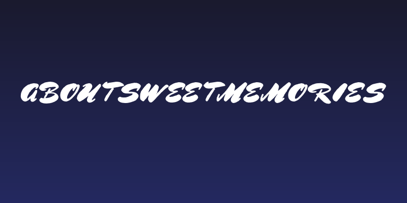 AboutSweetMemories Social Header