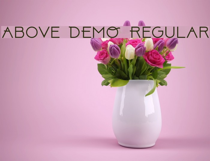 Above DEMO Regular Font examples