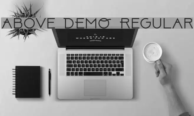 Above DEMO Regular خط examples