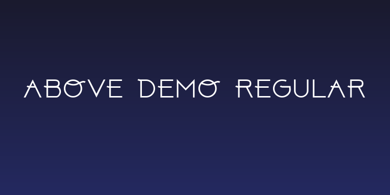 Above DEMO Regular Social Header