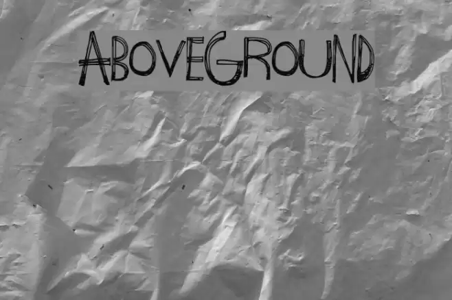 AboveGround Font examples