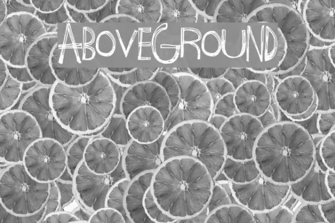 AboveGround Font examples