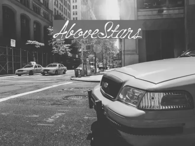 AboveStars Font examples