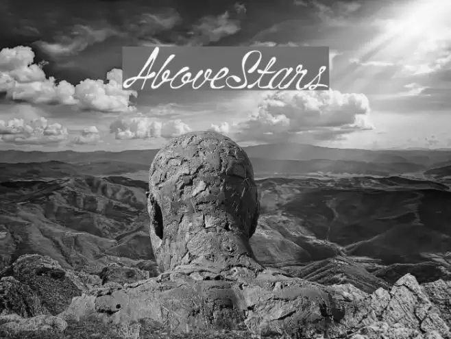 AboveStars Font examples
