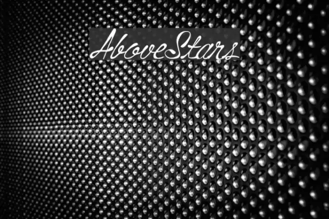 AboveStars Font examples