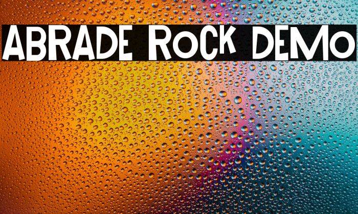 Abrade Rock Demo Example 1