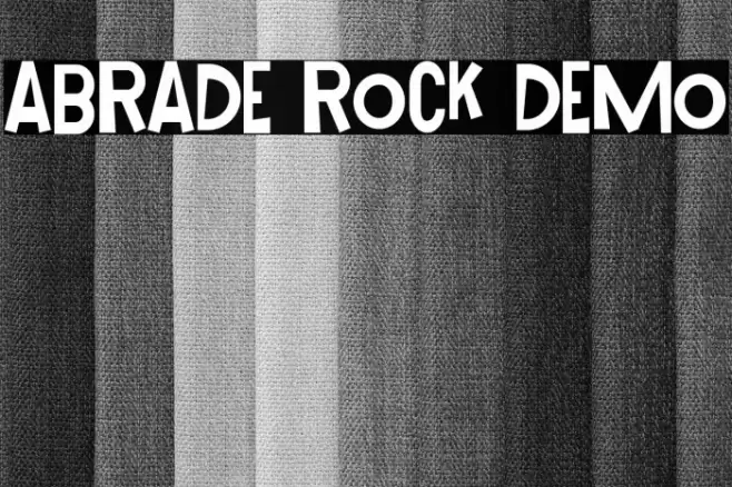 Abrade Rock Demo Font examples