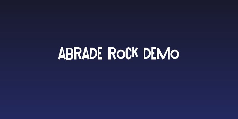 Abrade Rock Demo Social Header