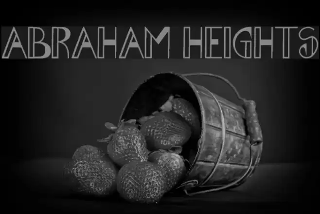Abraham Heights Font examples