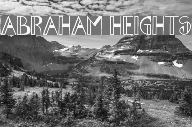 Abraham Heights Font examples